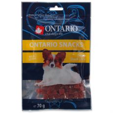 Snack ONTARIO Dog Duck Dice Small dog 70g