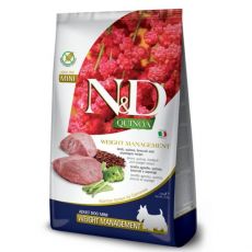 N&D dog QUINOA  adult mini, weight managment,